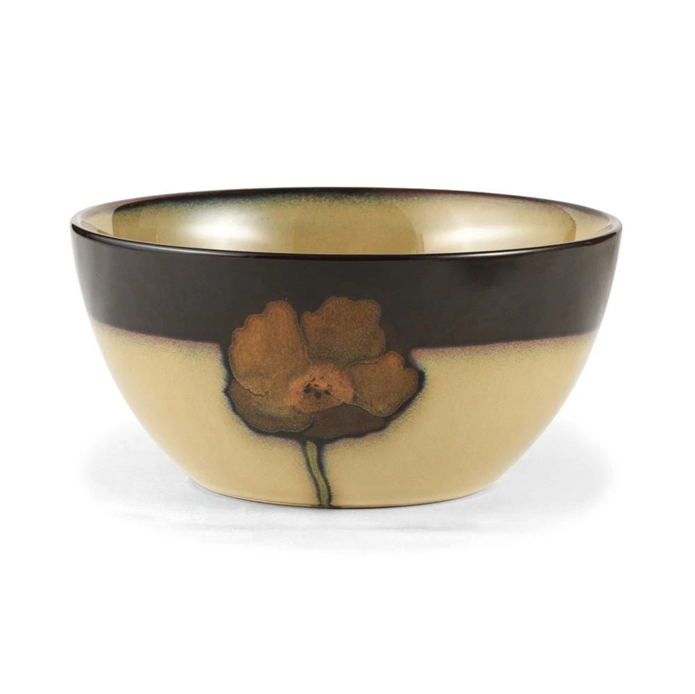 Painted Poppies Soup Cereal Bowl 3 Painted Poppies Soup Cereal Bowl