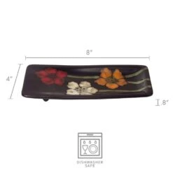 Painted Poppies Rectangular Spoon Rest -Home Tableware painted poppies spoon rest 5277387 3