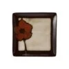 Painted Poppies Square Accent Plate -Home Tableware painted poppies square accent plate 5214782 1