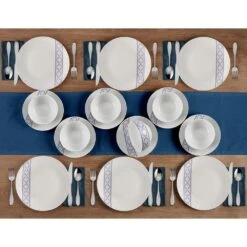 Preslie 18 Piece Dinnerware Set, Service For 6 -Home Tableware preslie 18 piece dinnerware set service for 6 5287309 3