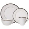 Promenade Scroll 16 Piece Dinnerware Set, Service For 4 -Home Tableware promenade scroll 16 piece dinnerware set service for 4 5217018 1