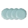 Remembrance Teal Set Of 4 Salad Plates -Home Tableware remembrance teal set of 4 salad plates K45179998 1