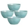 Remembrance Teal Set Of 4 Soup Cereal Bowls -Home Tableware remembrance teal set of 4 soup cereal bowls K45179999 1