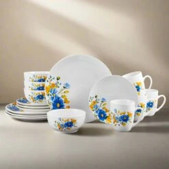 Rhea 16 Piece Dinnerware Set, Service For 4 -Home Tableware rhea 16 piece dinnerware set service for 4 5287313 3