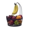 Rustic Farmstand Fruit Storage Basket With Banana Hook 1 Rustic Farmstand Fruit Storage Basket With Banana Hook -Home Tableware rustic farmstand fruit storage basket with banana hook 5214266 2