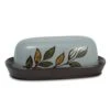 Rustic Leaves Covered Butter Dish -Home Tableware rustic leaves covered butter dish 5160513 1