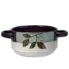 Rustic Leaves Double Handled Soup Bowl -Home Tableware rustic leaves double handled soup bowl 5211365 1