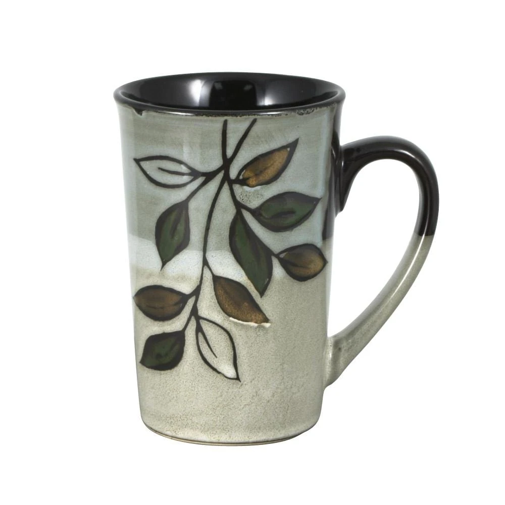 Rustic Leaves Latte Mug 3 Rustic Leaves Latte Mug