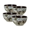 Rustic Leaves Set Of 4 Fruit Bowls