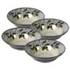 Rustic Leaves Set Of 4 Rim Soup Cereal Bowls -Home Tableware rustic leaves set of 4 rim soup cereal bowls K45106153 1