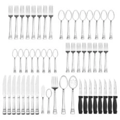 Sapphire Bay 53 Piece Flatware Set, Service For 8 -Home Tableware sapphire bay 53 piece flatware set service for 8 5094244 3