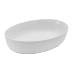 Burrito Large Oval Serve Bowl -Home Tableware serve size white burrito bowl 5290216 4