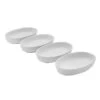 Burrito Set Of 4 Small Oval Bowls -Home Tableware set of 4 fruit size white burrito bowls 5290218 1
