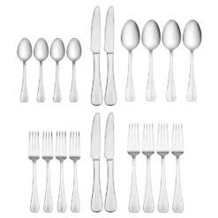 Simplicity 20 Piece Flatware Set, Service For 4 8 Simplicity 20 Piece Flatware Set, Service For 4 -Home Tableware simplicity 20 piece flatware set service for 4 5077445 2