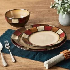 Taos 24 Piece Dinnerware Set, Service For 8 -Home Tableware taos 24 piece dinnerware set service for 8 5291981 3