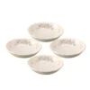 Tea Rose Individual Pasta Bowls, Set Of 4