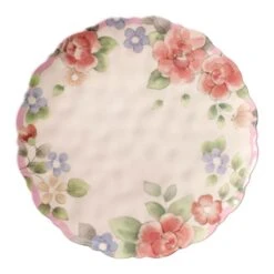 Tea Rose Set Of 4 Outdoor Melamine Dinner Plates -Home Tableware tea rose set of 4 melamine dinner plates K45205472 3