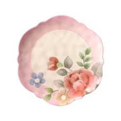 Tea Rose Set Of 4 Outdoor Melamine Salad Plates -Home Tableware tea rose set of 4 melamine salad plates K45214179 3