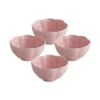 Tea Rose Set Of 4 Pink Fruit Bowls -Home Tableware tea rose set of 4 pink fruit bowls K45199767 1
