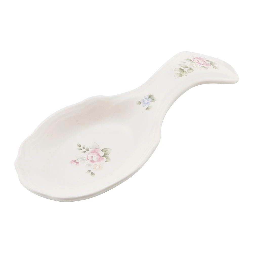 Tea Rose Spoon Rest 3 Tea Rose Spoon Rest