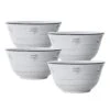 Trellis Coastal White Set Of 4 Soup Cereal Bowls -Home Tableware trellis coastal white set of 4 soup cereal bowls K45268379 1