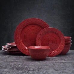 Trellis Snowflakes 12 Piece Dinnerware Set, Service For 4 13 Trellis Snowflakes 12 Piece Dinnerware Set, Service For 4 -Home Tableware trellis snowflakes 12 piece dinnerware set service for 4 5296749 3