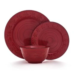 Trellis Snowflakes 12 Piece Dinnerware Set, Service For 4 19 Trellis Snowflakes 12 Piece Dinnerware Set, Service For 4 -Home Tableware trellis snowflakes 12 piece dinnerware set service for 4 5296749 9