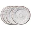Trellis White Set Of 4 Dinner Plates -Home Tableware trellis white set of 4 dinner plates K45207536 1
