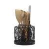 Twist Loop Rotating 2 Tier Utensil Holder -Home Tableware twist loop rotating 2 tier utensil holder 5289429 1