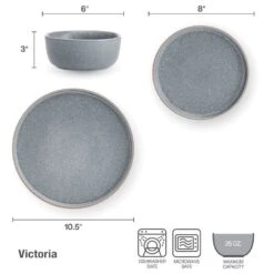 Victoria 12 Piece Dinnerware Set, Service For 4 15 Victoria 12 Piece Dinnerware Set, Service For 4 -Home Tableware victoria 12 piece dinnerware set service for 4 5305449 5