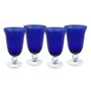Villa Della Luna® Set Of 4 Blue All Purpose Glasses 2 Villa Della Luna® Set Of 4 Blue All Purpose Glasses -Home Tableware villa della luna set of 4 blue all purpose glasses K45143970 1