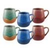 Wave Set Of 6 Reactive Mugs, Assorted -Home Tableware wave set of 6 reactive mugs assorted 5282156 1