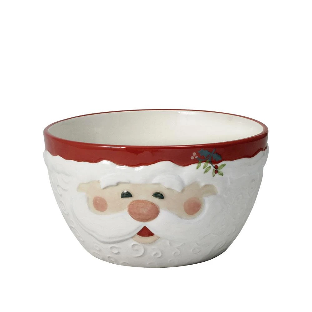 Winterberry® Jolly Santa Sculpted Cereal Bowl 3 Winterberry® Jolly Santa Sculpted Cereal Bowl