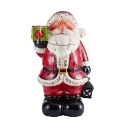 Winterberry® Oversized Santa With LED Cookie Jar, 20 Inch