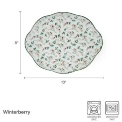 Winterberry® Set Of 2 Holly Serving Platters -Home Tableware winterberry set of 2 holly serving platters 5295772 4