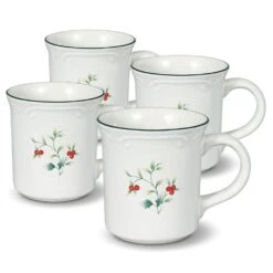 Winterberry® Set Of 4 Mugs