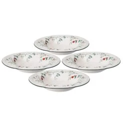 Winterberry® Set Of 4 Rim Soup Bowls