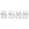 Winterberry® Set Of 4 Sentiments Stemless Wine Glasses -Home Tableware winterberry set of 4 sentiments stemless wine glasses 5212501 1