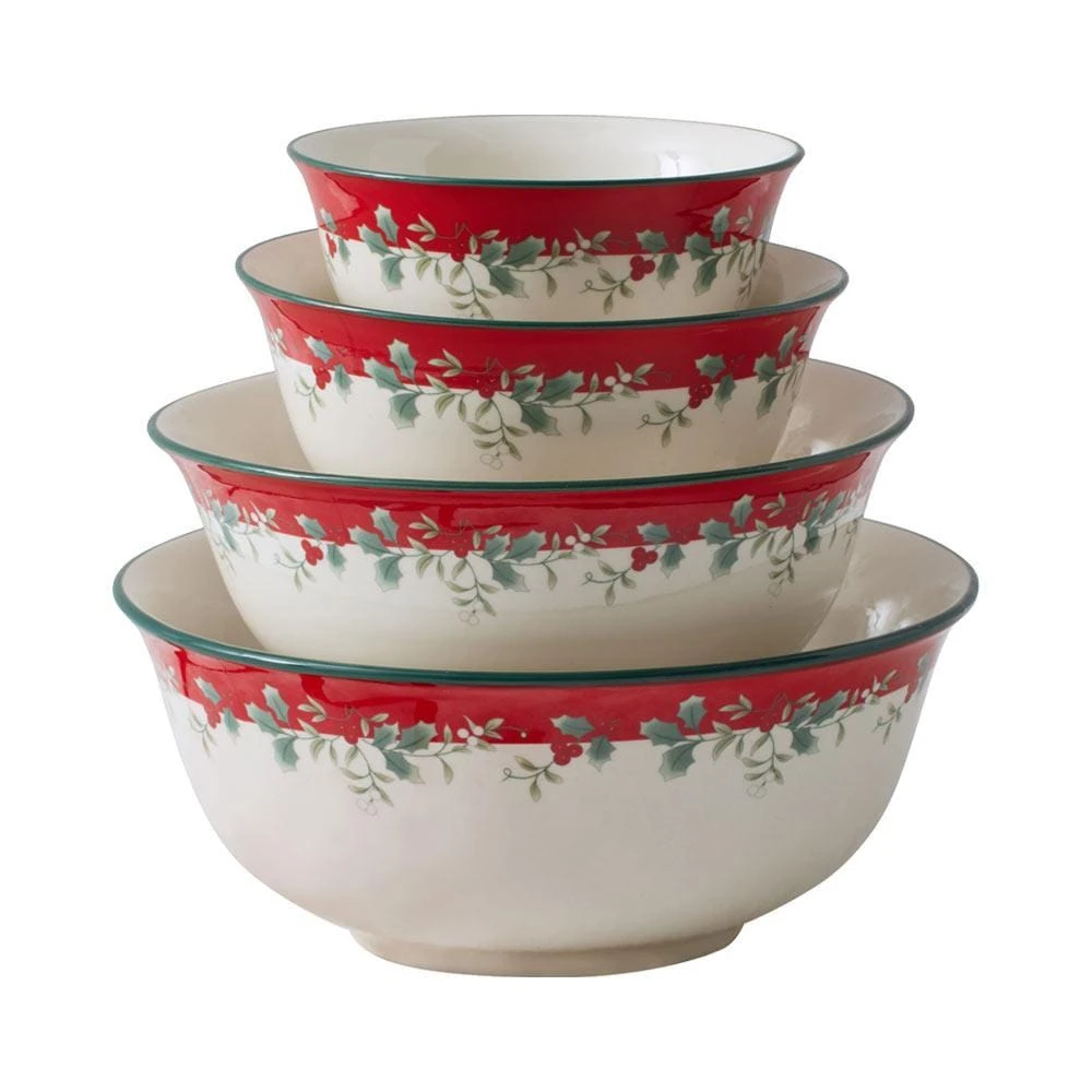 Winterberry® Set Of 4 Serving Bowls 3 Winterberry® Set Of 4 Serving Bowls
