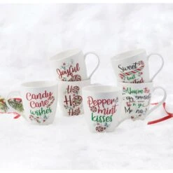 Winterberry® Set Of 6 Sentiment Mugs 9 Winterberry® Set Of 6 Sentiment Mugs -Home Tableware winterberry set of 6 mugs 5285701 3