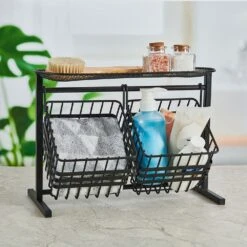 Wrapped Band 2 Tier Storage Basket -Home Tableware wrapped band 2 tier storage basket 5293508 3